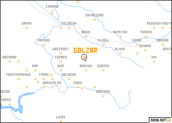 map of Golzār