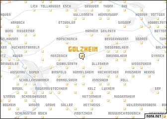 map of Golzheim