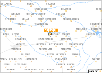 map of Golzow