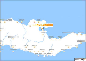 map of Gomagamana