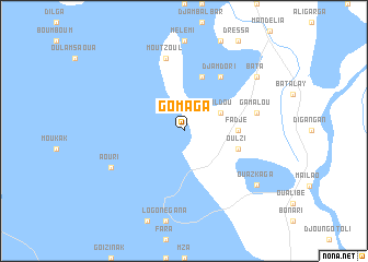 map of Gomaga