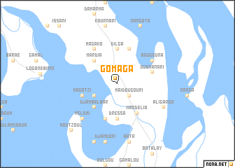 map of Gomaga