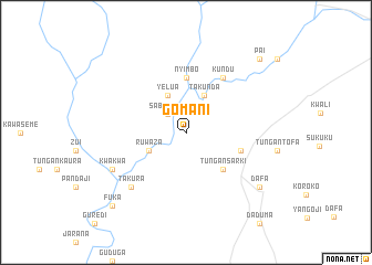 map of Gomani