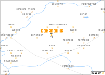 map of Gomanovka