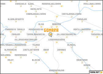 map of Gómara