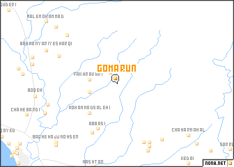 map of Gomārūn