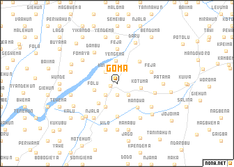 map of Goma