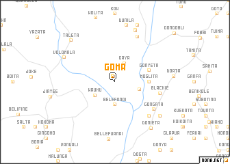 map of Goma