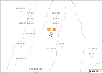 map of Goma