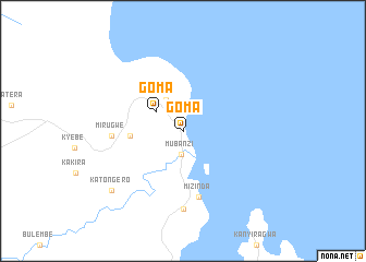 map of Goma