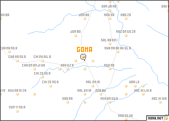 map of Goma