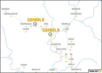 map of Gombala