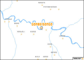 map of Gombe-Isongo