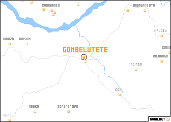 map of Gombe-Lutete