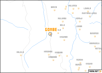 map of Gombe