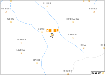 map of Gombe