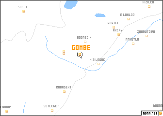 map of Gömbe