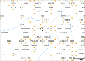 map of Gombolo