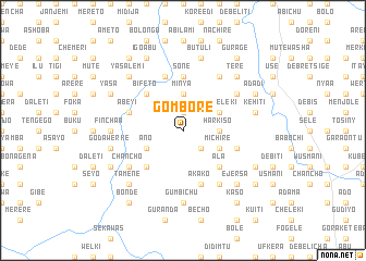 map of Gomborē