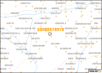 map of Gömböstanya