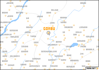 map of Gombu