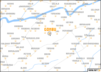 map of Gombu