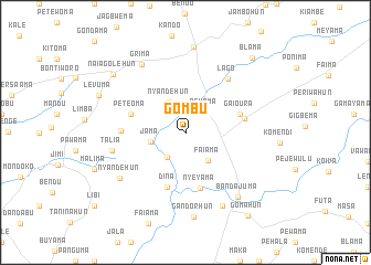 map of Gombu