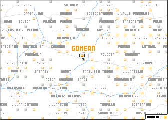 map of Gomeán