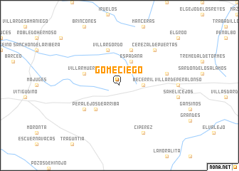 map of Gomeciego