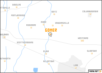 map of Gomer