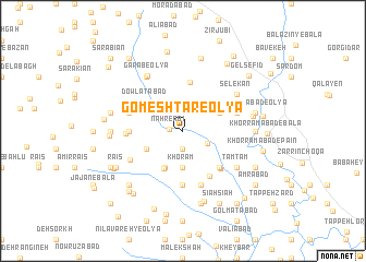 map of Gomeshtar-e ‘Olyā