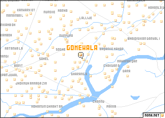 map of Gomewāla