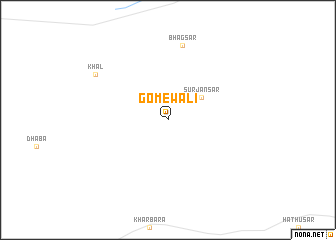 map of Gomewāli