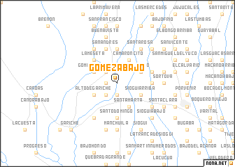 map of Gómez Abajo