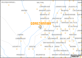 map of Gómez Arriba