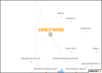 map of Gómez Farías