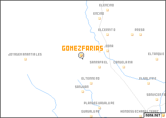 map of Gómez Farías