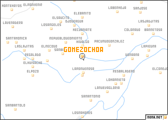 map of Gómez Ochoa