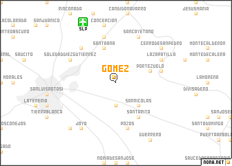 map of Gómez