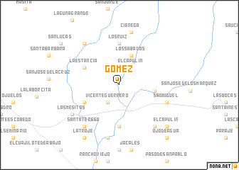 map of Gómez