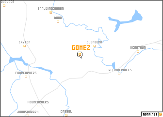 map of Gomez