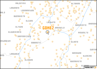 map of Gómez