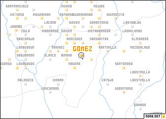 map of Gómez