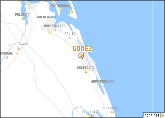 map of Gomez