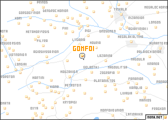 map of Gómfoi