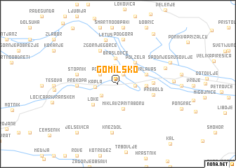 map of Gomilsko