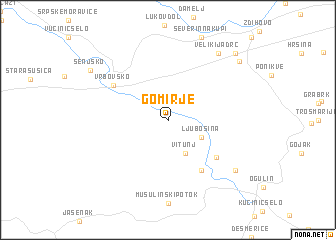 map of Gomirje