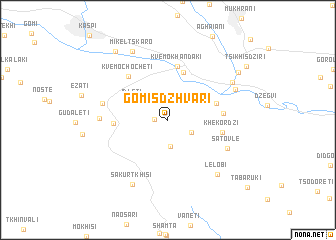 map of Gomisdzhvari