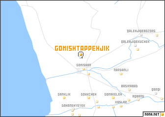 map of Gomīsh Tappeh Jīk