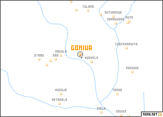 map of Gomiua